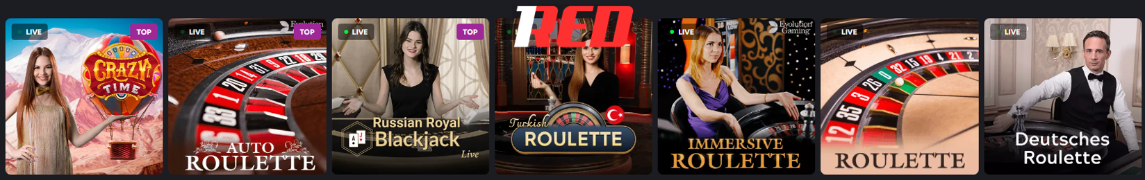 1red casino live games